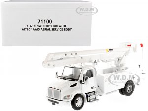 Kenworth T380 with Altec AA55 Aerial Service Truck White Transport Series