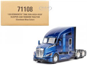 Kenworth T680 Truck Tractor Deep Cerulean Blue Metallic Transport Series