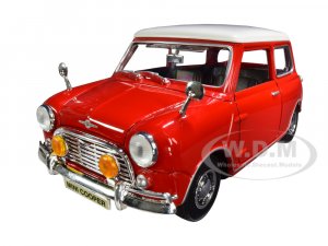 1961-1967 Morris Mini Cooper Red with White Top Timeless Legends