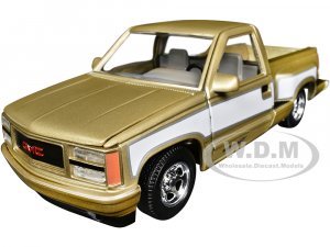 1992 GMC Sierra GT Pickup Truck Gold Metallic with White Sides American Classics Series