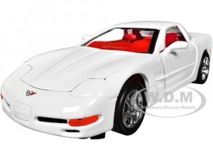 1997 Chevrolet Corvette C5 Coupe White with Red Interior Timeless Legends Series