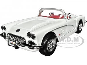 1959 Chevrolet Corvette C1 Convertible White with Red Interior Timeless Legends Series