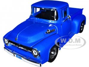 1956 Ford F-100 Pickup Truck Blue Metallic American Classics Series
