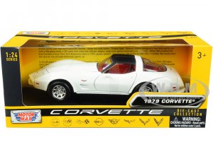 1979 Chevrolet Corvette C3 White with Black Top and Red Interior History of Corvette Series