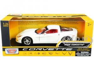 2005 Chevrolet Corvette C6 White with Red Interior History of Corvette Series