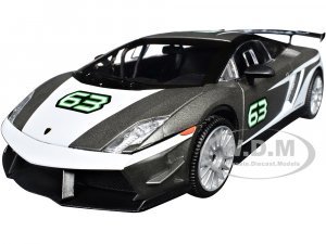 Lamborghini Gallardo LP 560-4 Super Trofeo #63 Gray Metallic and White GT Racing Series