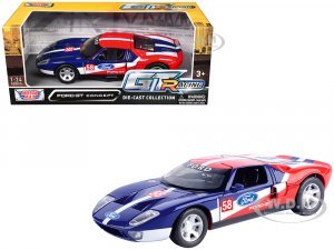 Ford GT Concept #58 Blue and Red with White Stripes GT Racing Series