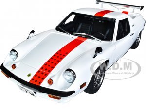 Lotus Europa Special White with Red Stripe and Graphics The Circuit Wolf