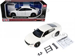 2023 Dodge Charger Pursuit Police Car White Custom Builders Kit - Law Enforcement and Public Service Series