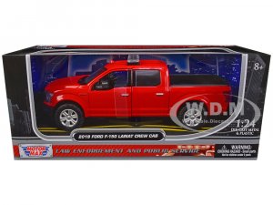2019 Ford F-150 Lariat Crew Cab Pickup Truck Unmarked Fire Department Red Law Enforcement and Public Service Series