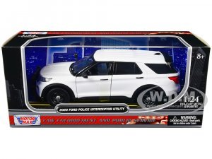 2022 Ford Police Interceptor Utility Unmarked Slick-Top White