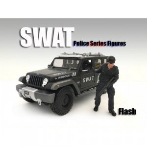 SWAT Team Flash Figure For 1:18 Scale Models by American Diorama