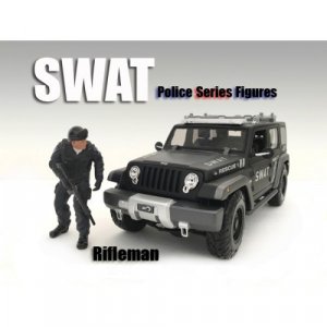 SWAT Team Rifleman Figure For 1:18 Scale Models by American Diorama