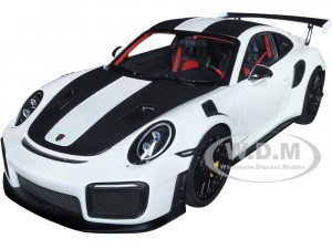 Porsche 911 (991.2) GT2 RS Weissach Package White with Carbon Stripes