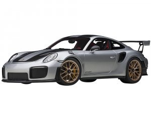 Porsche 911 (991.2) GT2 RS Weissach Package GT Silver with Carbon Stripes