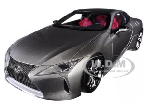 Lexus LC500 Sonic Titanium Silver Metallic with Dark Rose Interior and Carbon Top