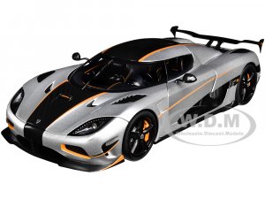 Koenigsegg Agera RS Moon Silver with Carbon and Orange Accents