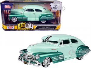 1948 Chevrolet Aerosedan Fleetside Lowrider Pastel Green and Green Metallic Two-Tone Get Low Series