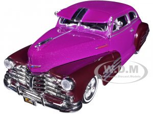 1948 Chevrolet Aerosedan Fleetside Lowrider Purple Metallic and Dark Purple Metallic Two-Tone Get Low Series