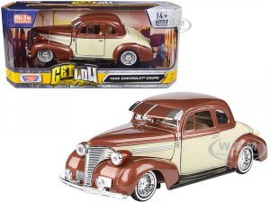 1939 Chevrolet Coupe Lowrider Beige and Brown Metallic Get Low Series