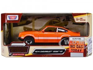 1974 Chevrolet Vega GT Orange Metallic with White Stripes Forgotten Classics Series