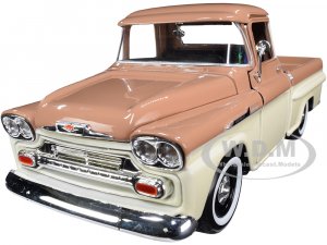 1958 Chevrolet Apache Fleetside Pickup Truck Brown and Beige