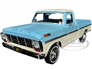 1969 Ford F-100 Pickup Truck Light Blue and Cream Timeless Legends Series