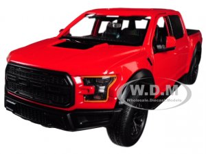 2017 Ford F-150 Raptor Pickup Truck Red with Black Wheels 1 27