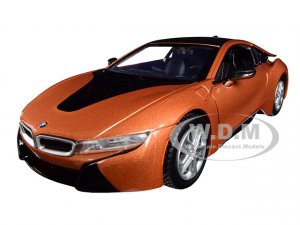 2018 BMW i8 Coupe Metallic Orange with Black Top