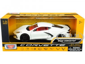 2020 Chevrolet Corvette C8 Stingray White with Red Interior History of Corvette Series