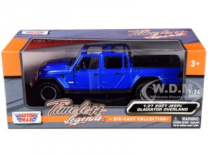 2021 Jeep Gladiator Overland (Open Top) Pickup Truck Blue Metallic -1/27