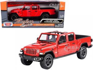 2021 Jeep Gladiator Rubicon (Open Top) Pickup Truck Red -1 27