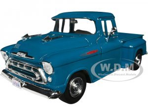 1957 Chevrolet 3100 Stepside Pickup Truck Teal Metallic Timeless Legends Series