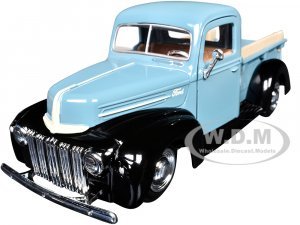 1942-47 Ford Jailbar Pickup Truck Blue and Black Timeless Legends Series