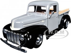 1942-47 Ford Jailbar Pickup Truck Gray and Black Timeless Legends Series