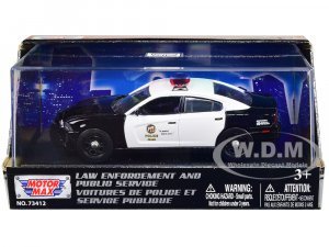 2011 Dodge Charger Pursuit Black and White LAPD (Los Angeles Police Department)