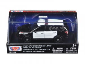 2015 Ford Police Interceptor Utility Plain Black and White