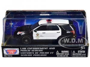 2015 Ford Police Interceptor Utility Black and White LAPD (Los Angeles Police Department)