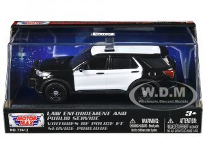 2022 Ford Police Interceptor Utility Black and White Unmarked Law Enforcement and Public Service Series