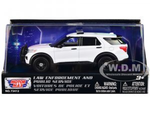 2022 Ford Police Interceptor Utility Plain White Law Enforcement and Public Service Series