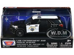 2022 Ford Police Interceptor Utility California Highway Patrol Black and White Law Enforcement and Public Service Series