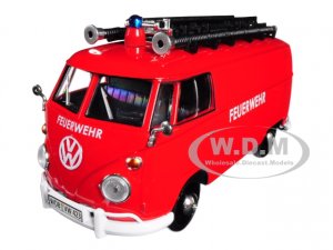 Volkswagen Type 2 (T1) Fire Van Feuerwehr Red