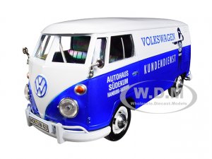 Volkswagen Type 2 (T1) Delivery Van Autohaus Sudekum Kundendienst Candy Blue and White