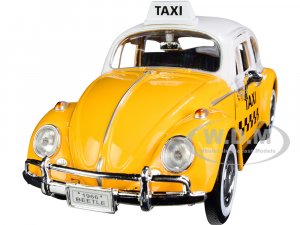 1966 Volkswagen Beetle Taxi Yellow with White Top