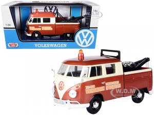 Volkswagen Type 2 (T1) Tow Truck Volkswagen Specialists Brown Metallic and Cream