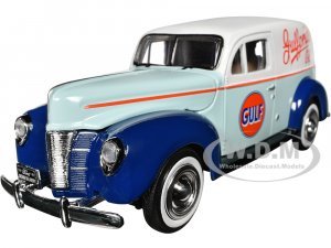 1940 Ford Sedan Delivery Light Blue and White Gulf Oil-Gulfpride Gulf Die-Cast Collection