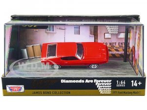 1971 Ford Mustang Mach 1 Red James Bond 007 Diamonds are Forever (1971) Movie with Display