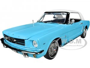 1964 1/2 Ford Mustang Light Blue with White Top James Bond 007 Thunderball (1965) Movie James Bond Collection Series