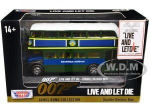 Double Decker Bus San Monique Transport James Bond 007 Live and Let Die (1973) Movie James Bond Collection Series