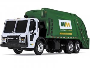 Mack LR Refuse Rear Load Garbage Truck Waste Management White and Green  (HO)